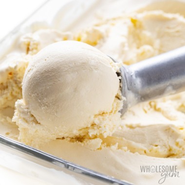 低碳水化合物酮勺冰淇淋的配方。