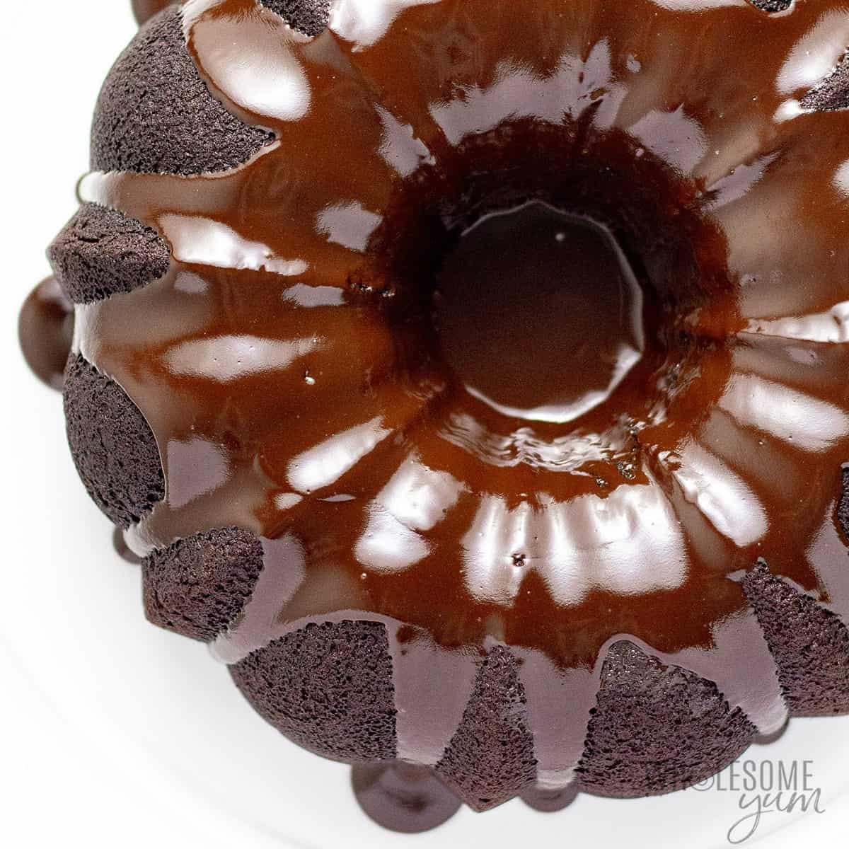 生豆巧克力蛋糕加巧克力釉